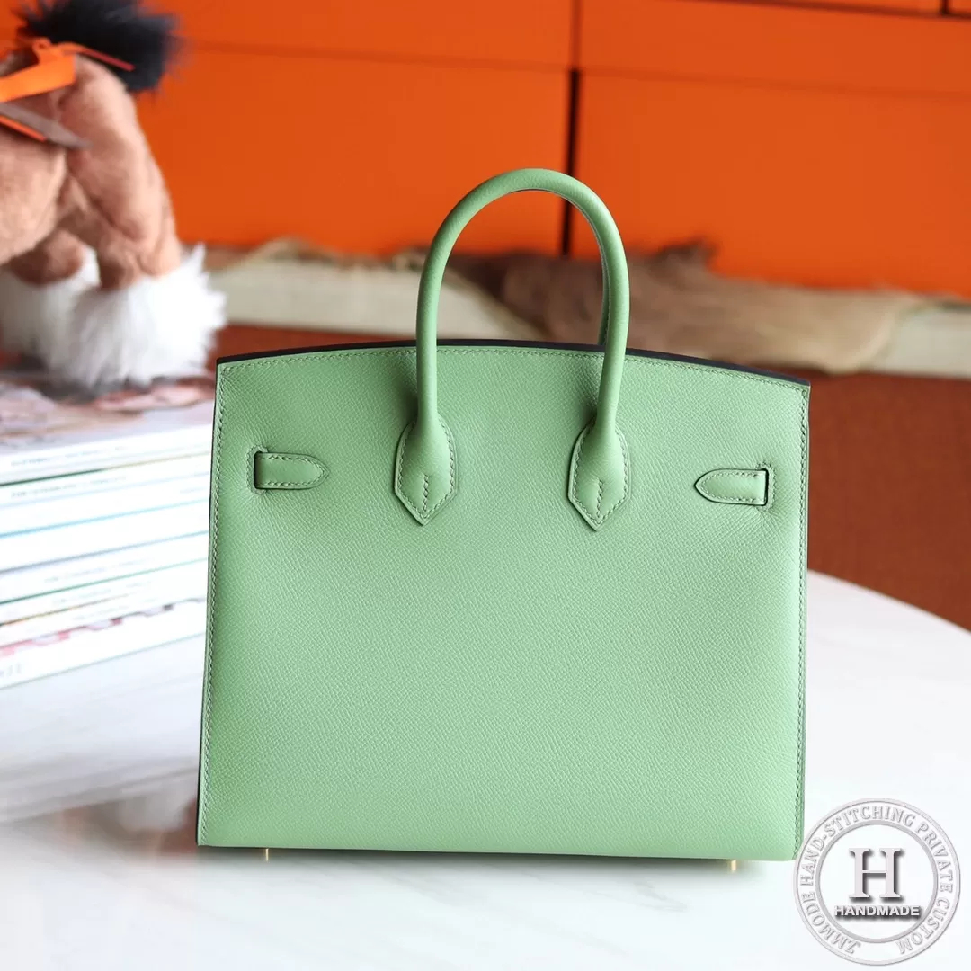 Birkin 25 Epsom 3i Vert Criquet GHW