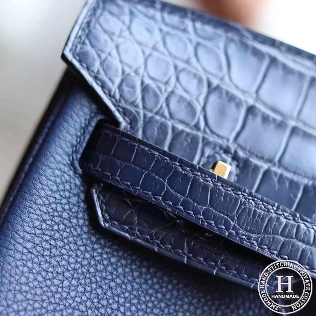 Birkin touch 25 togo 73 Blue sapphire GHW