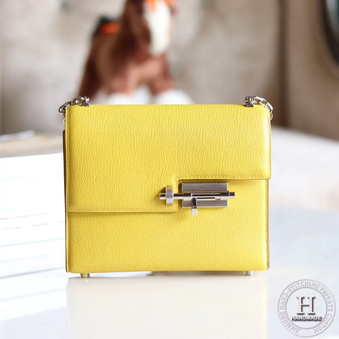 Verrou mini 18cm cherve 9o Jaune de naples GHW/PHW