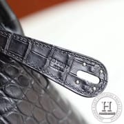 Lindy 30 89 Noir Matte (Alligator Crocodile）□