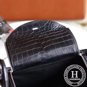 Lindy 30 89 Noir Matte (Alligator Crocodile）□