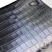 MINI KELLY II  Alligator Matte  89 NOIR PHW-6427