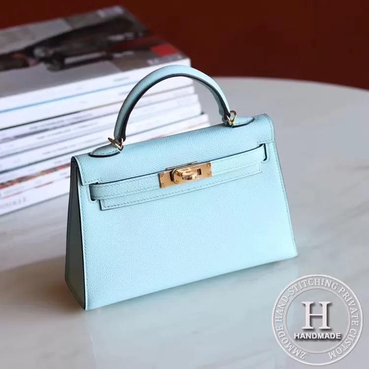 Mini Kelly 20cm Eepsom U2 Blue Zephyr Phw / Ghw