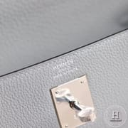 4Z Gris Mouette Togo Kelly 32 Bag PHW/GHW