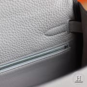 4Z Gris Mouette Togo Kelly 32 Bag PHW/GHW