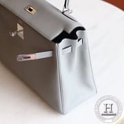 Hermes Kelly 32 Bag 4Z Gris Mouette Togo PHW/GHW