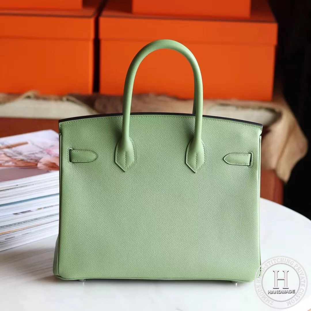 3i Vert Criquet  Epsom Birkin 30cm GHW