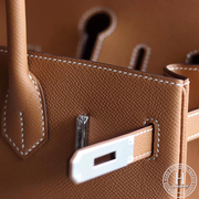 Epsom 37 Gold  Birkin 30cm PHW