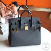 89 Noir Epsom Birkin 30cm GHW