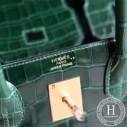 birkin 30 67 vert fonce
