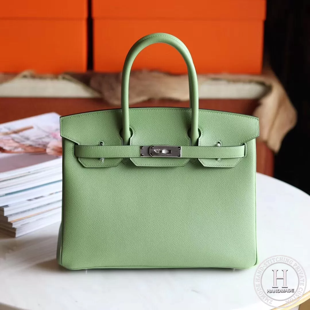 3i Vert Criquet  Epsom Birkin 30cm GHW