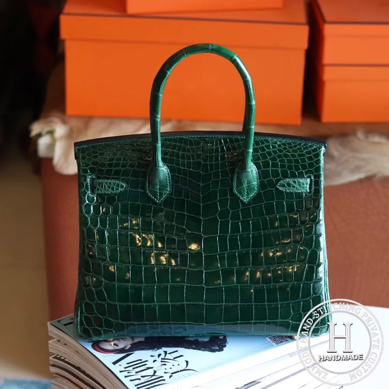 birkin 30 67 vert fonce
