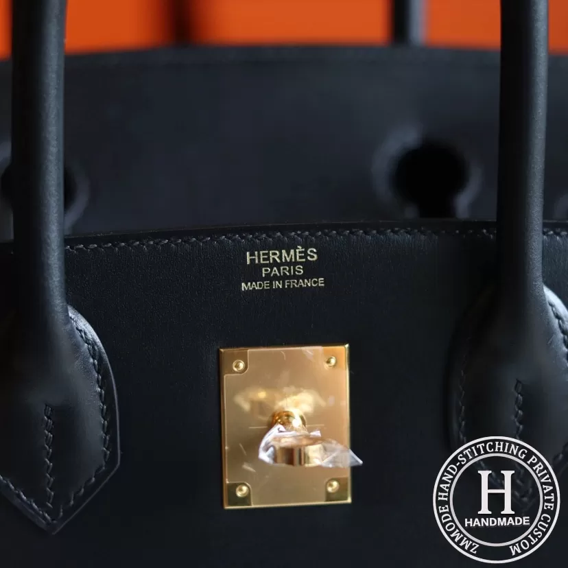 89 Noir Box  Birkin 30  GHW