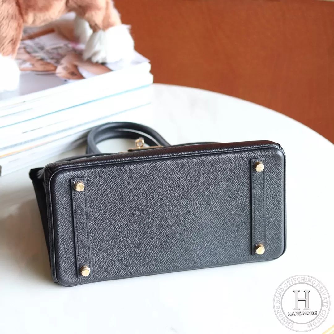 89 Noir Epsom Birkin 30cm GHW