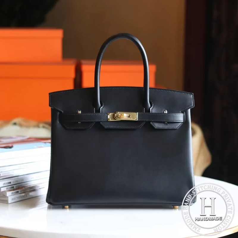89 Noir Box  Birkin 30  GHW