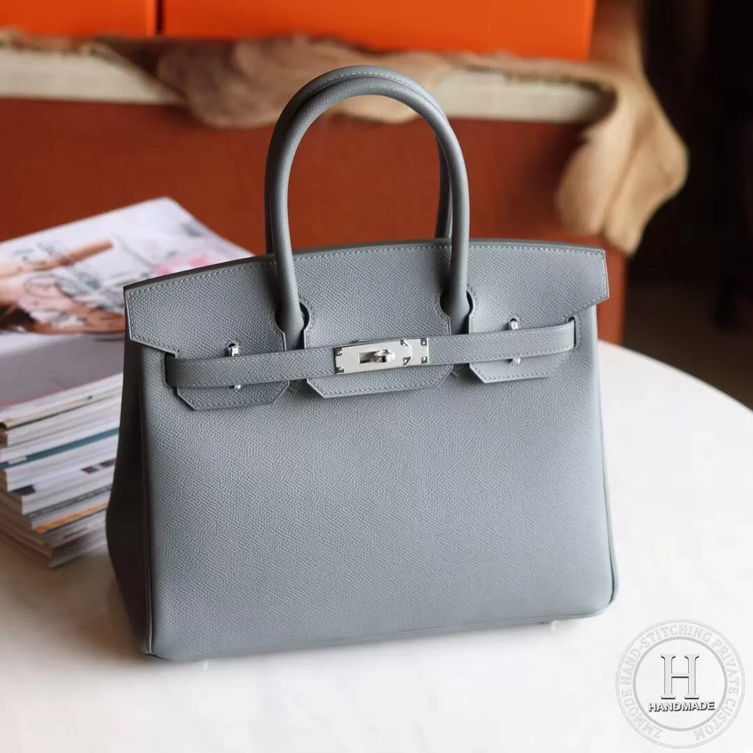 63 Vert amande Epsom Birkin 30cm PHW 63 Vert amande Epsom Birkin 30cm PHW