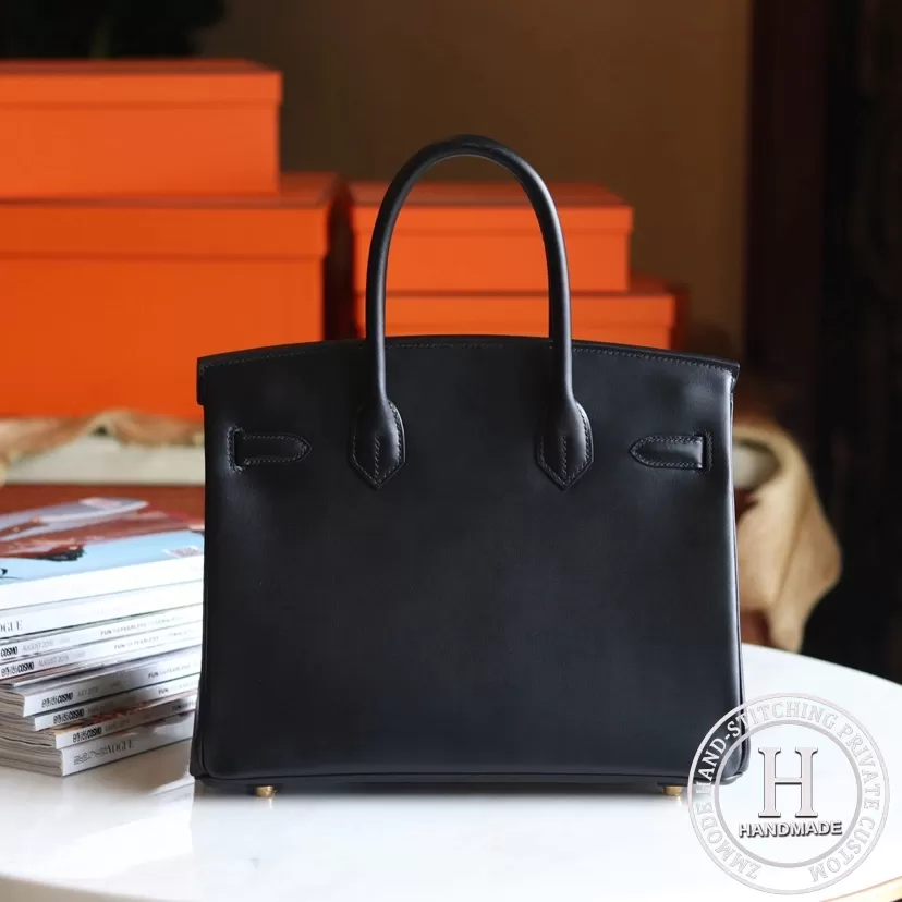 89 Noir Box  Birkin 30  GHW