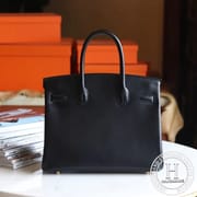 89 Noir Box  Birkin 30  GHW
