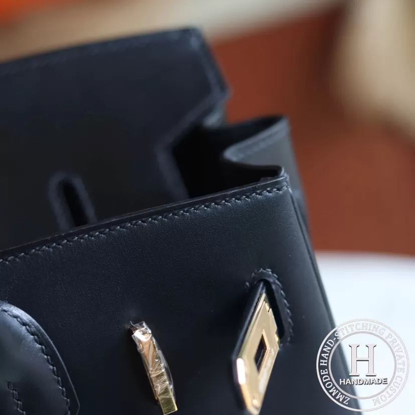 89 Noir Box  Birkin 30  GHW
