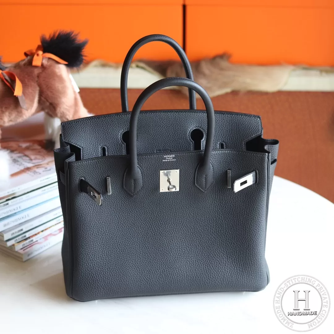 89 Noir Box Birkin 30 PHW 89 Noir Box Birkin 30 PHW