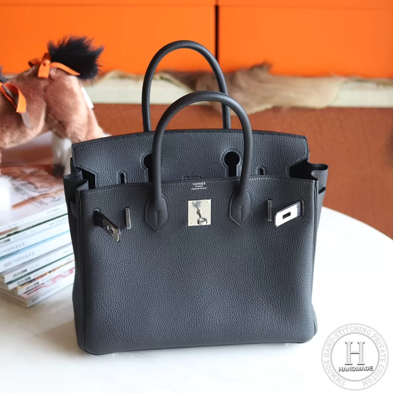 89 Noir Box  Birkin 30  PHW