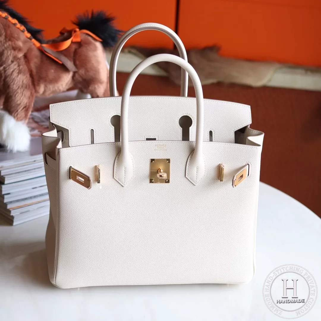 C10 Craie Epsom Birkin 30cm C10 Craie Epsom Birkin 30cm
