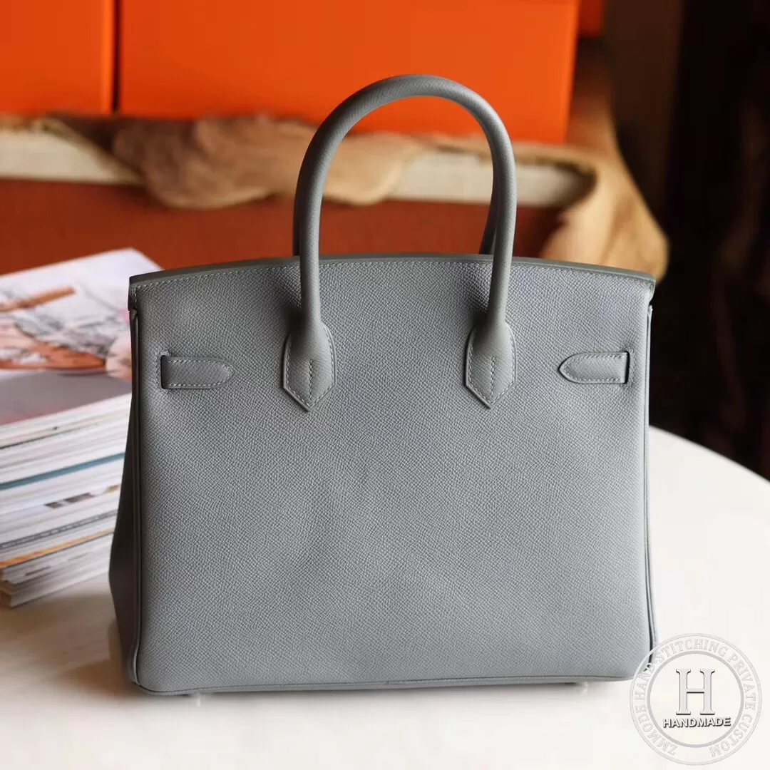 63 Vert amande Epsom Birkin 30cm PHW 63 Vert amande Epsom Birkin 30cm PHW