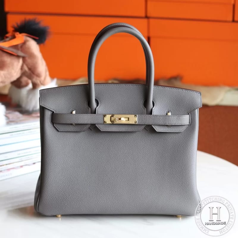 Birkin 30cm Togo 8F Etain Ghw