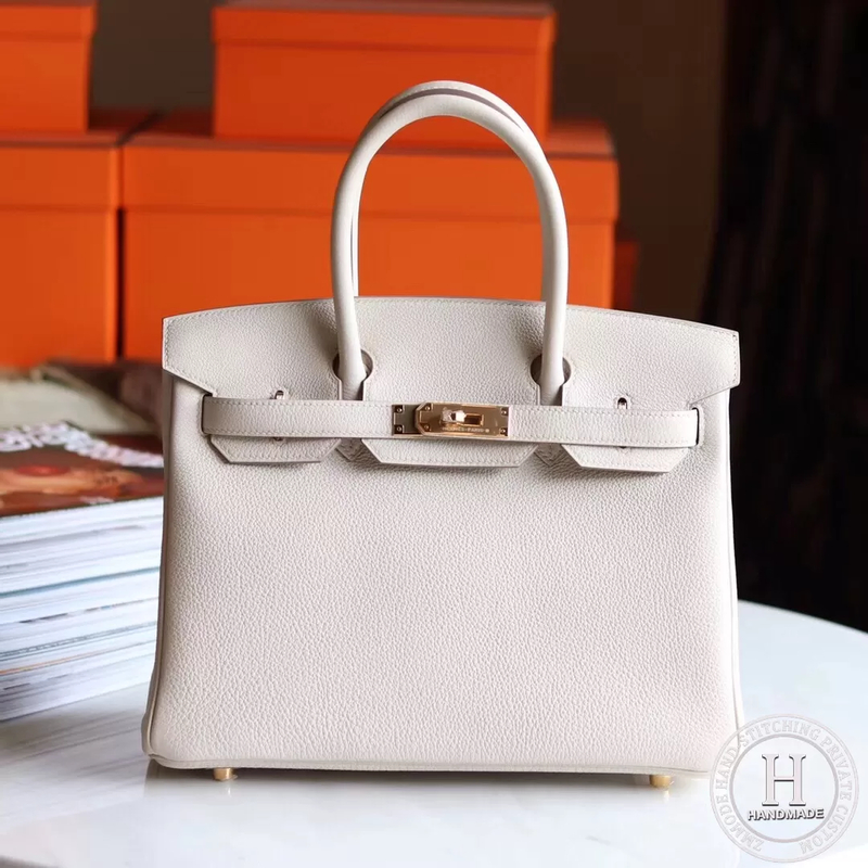 10 craie Togo Birkin 30cm GHW