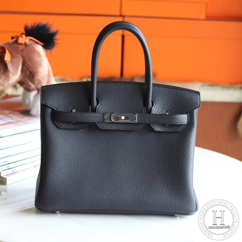89 Noir Box  Birkin 30  PHW