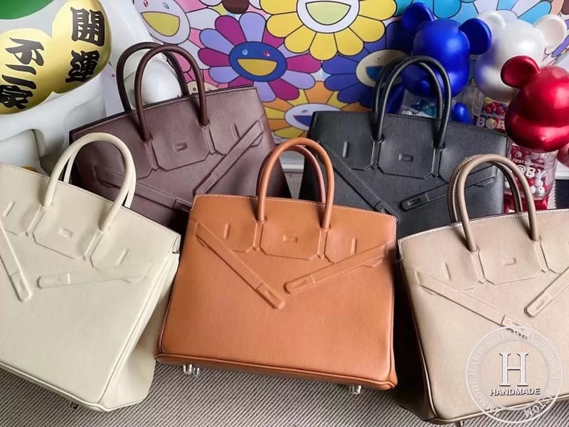 Birkin Shadow 25cm Swift CK89 Noir Phw
