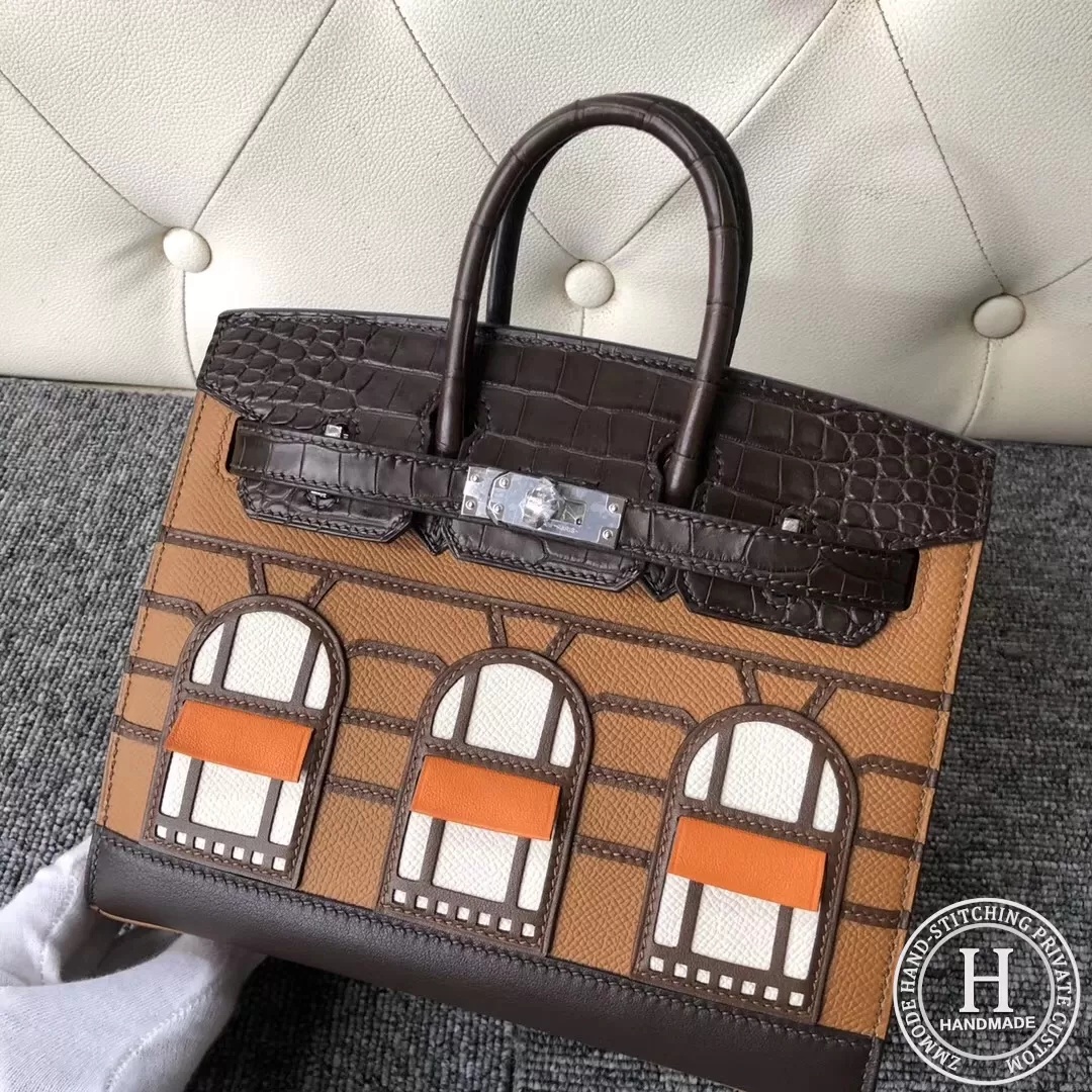 Hermes Birkin 20cm sellier Faubourg Madame  Swift Sombrero Epsom