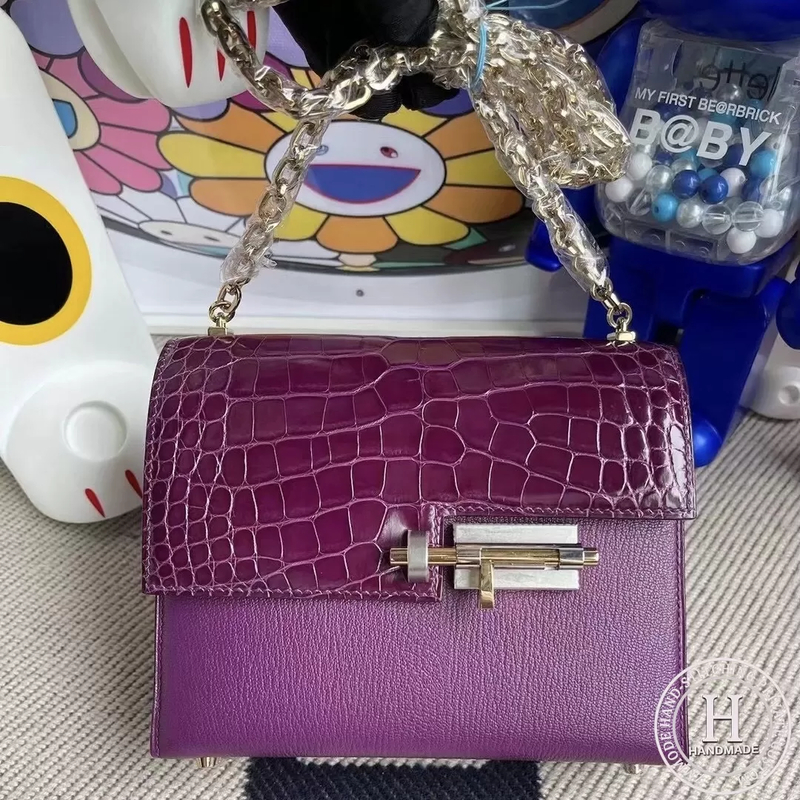 Hermes Verrou 17.5cm Touch N5 Cassis zmmode