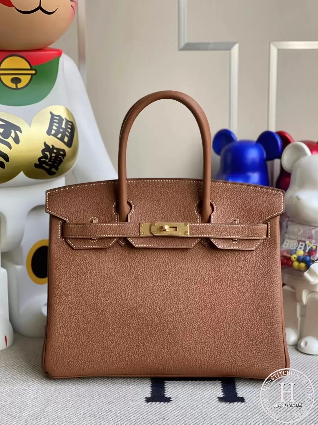Hermes Birkin 30cm Togo CK37 gold Hermes Birkin 30cm Togo CK37 gold