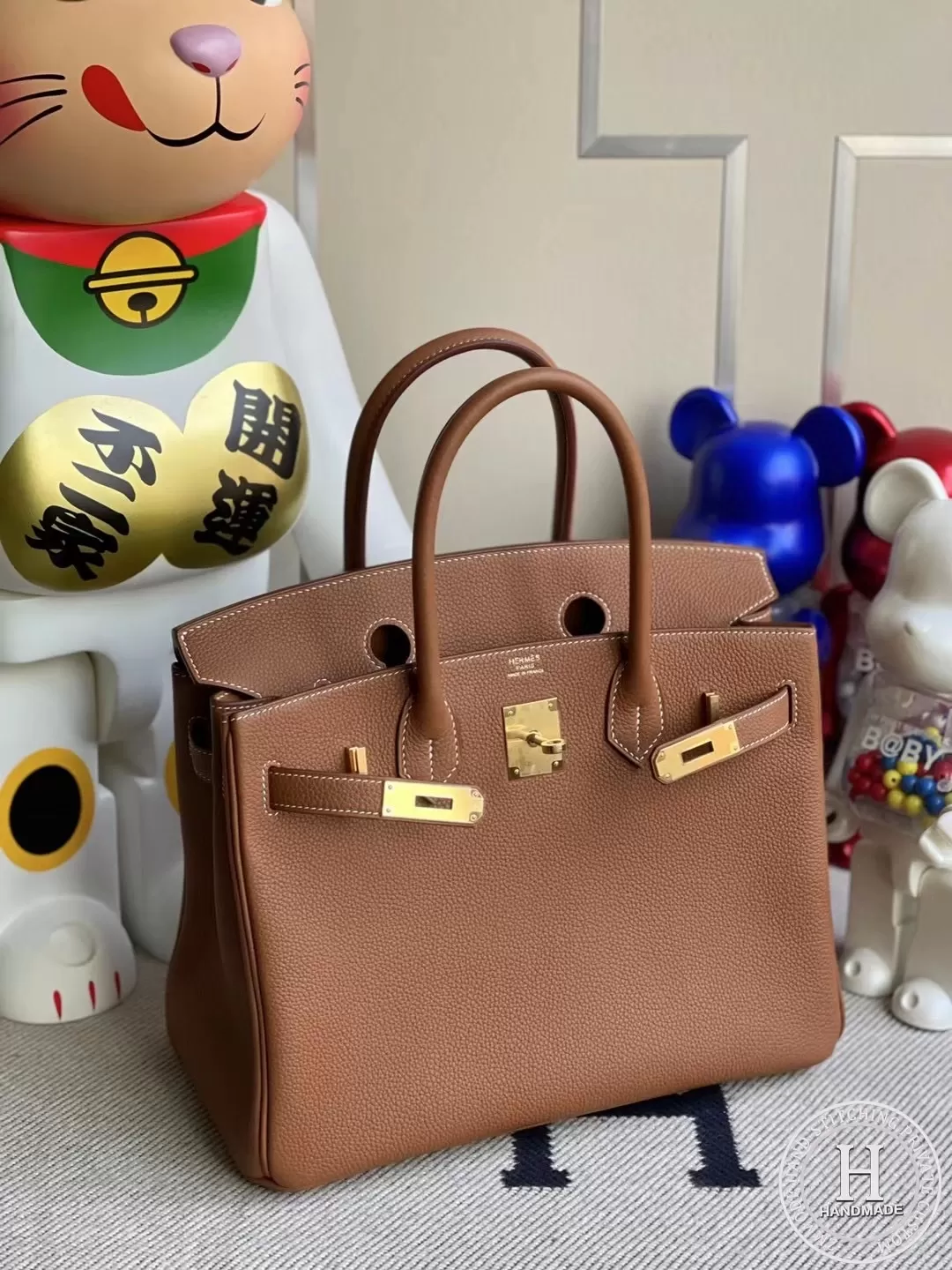 Hermes Birkin 30cm Togo CK37 gold Hermes Birkin 30cm Togo CK37 gold