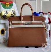 Hermes Birkin 35cm Barenia Faubourg  34 Fauve