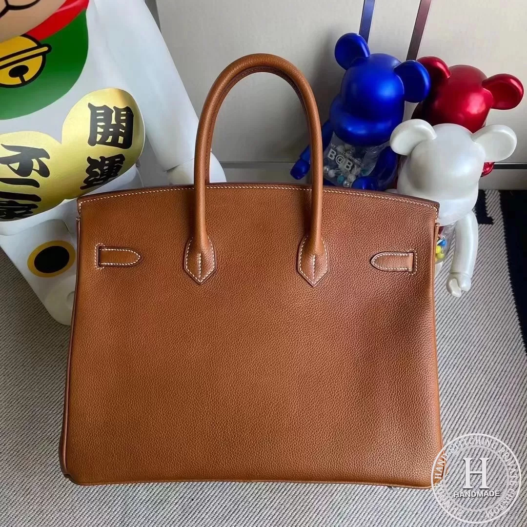 Hermes Birkin 35cm Barenia Faubourg  34 Fauve
