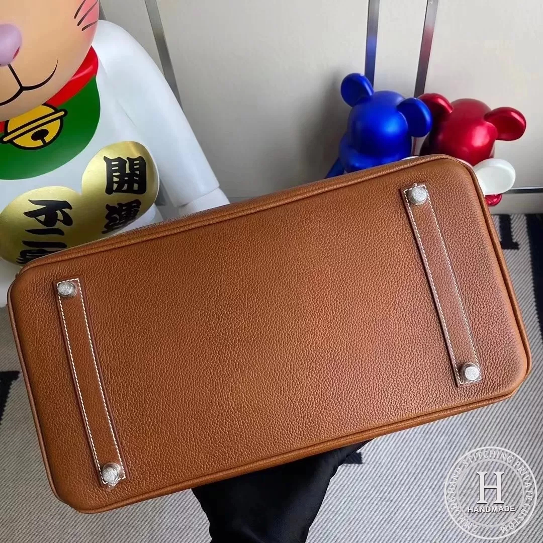 Hermes Birkin 35cm Barenia Faubourg  34 Fauve