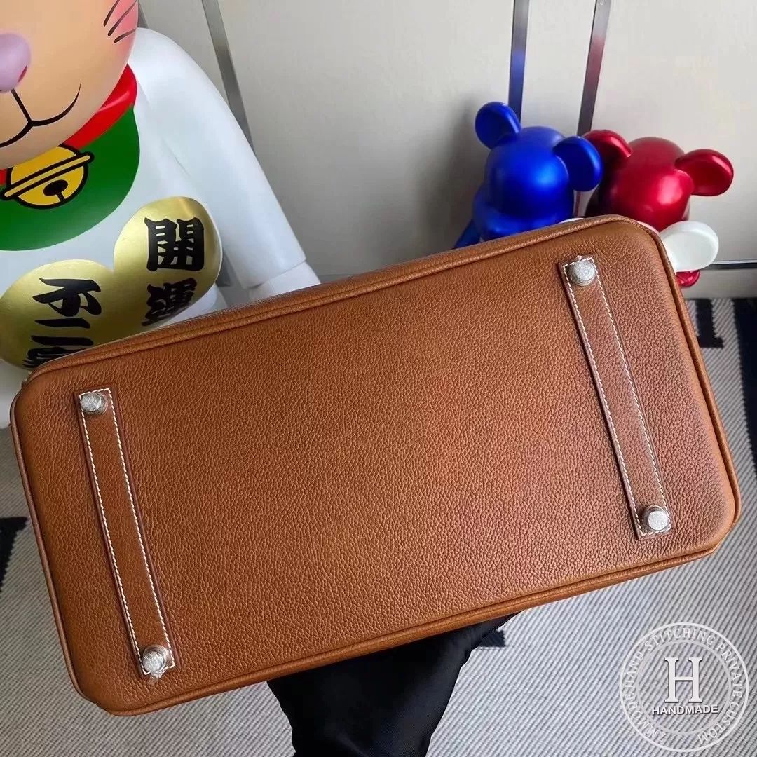 Hermes Birkin 35cm Barenia Faubourg  34 Fauve
