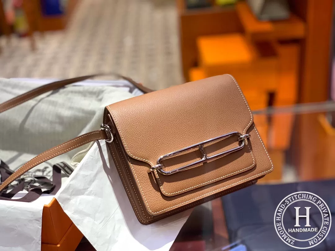 Hermes Roulis mini Evercolor calfskin CK37 gold Hermes Roulis mini Evercolor calfskin CK37 gold