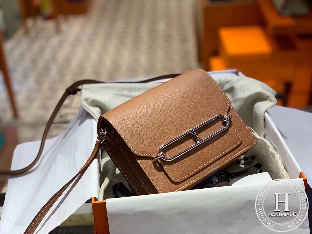 Hermes Roulis mini Evercolor calfskin CK37 gold Hermes Roulis mini Evercolor calfskin CK37 gold