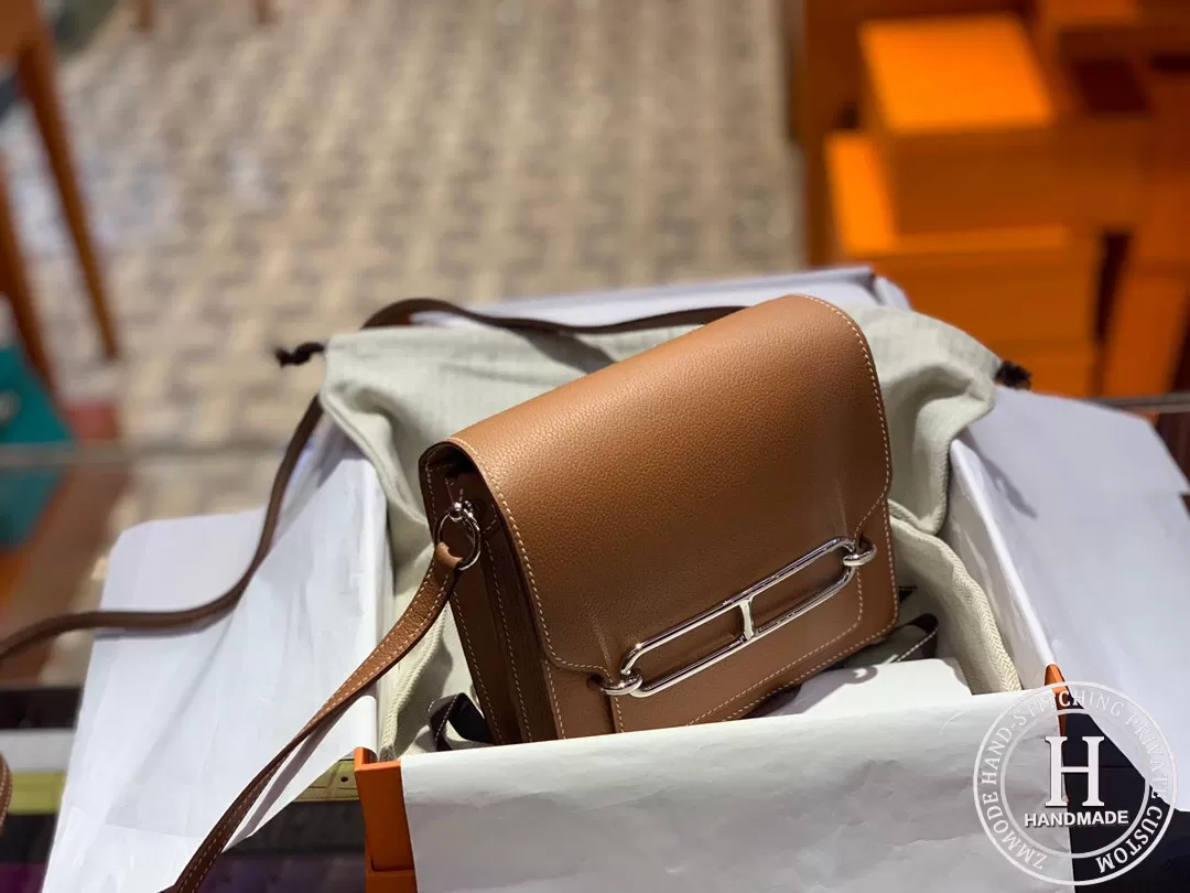 Hermes Roulis mini Evercolor calfskin CK37 gold Hermes Roulis mini Evercolor calfskin CK37 gold