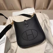 ZMMODE Evelyn Mini Clemence Tc皮 黑色 银扣
