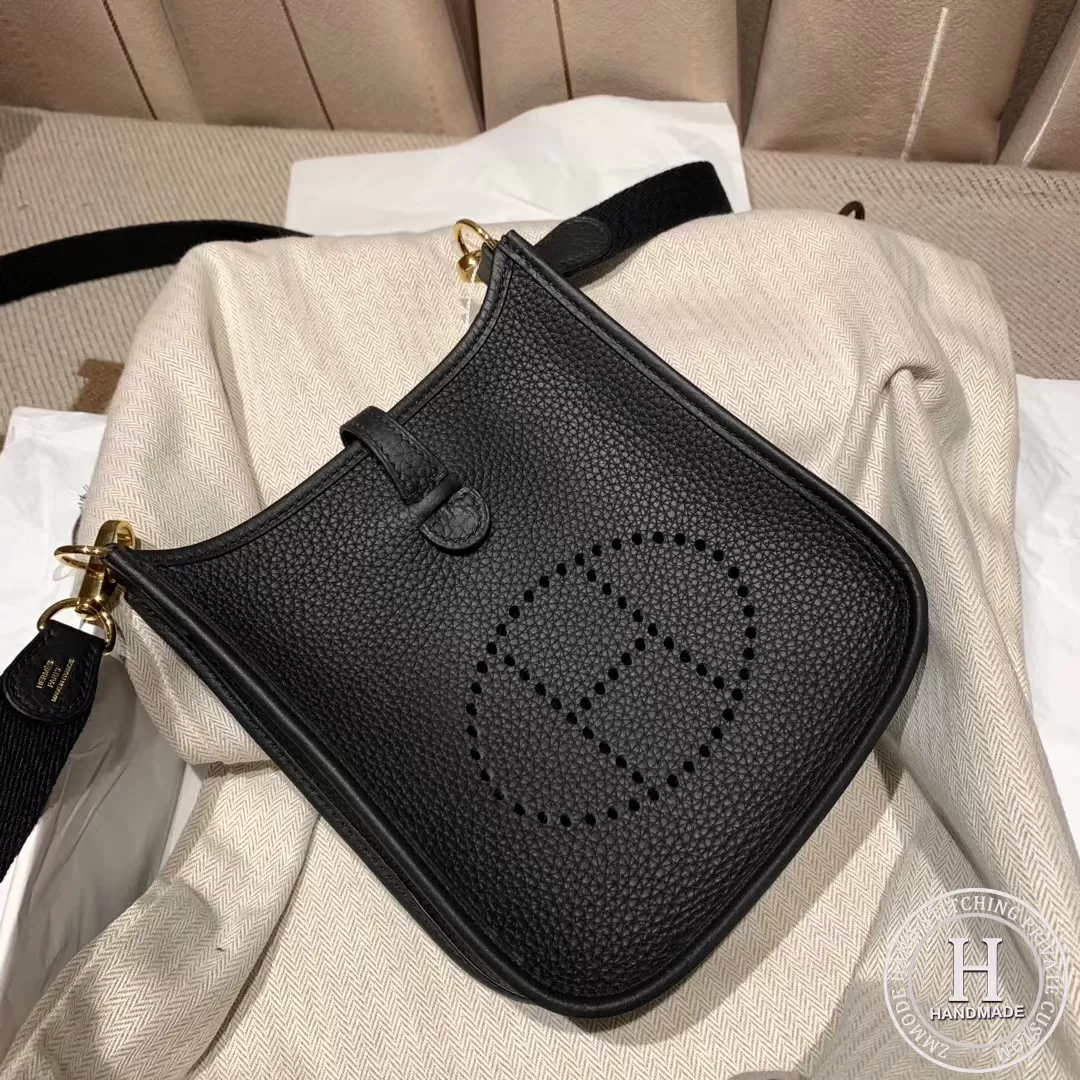 ZMMODE Evelyn Mini Clemence Tc皮 黑色 银扣