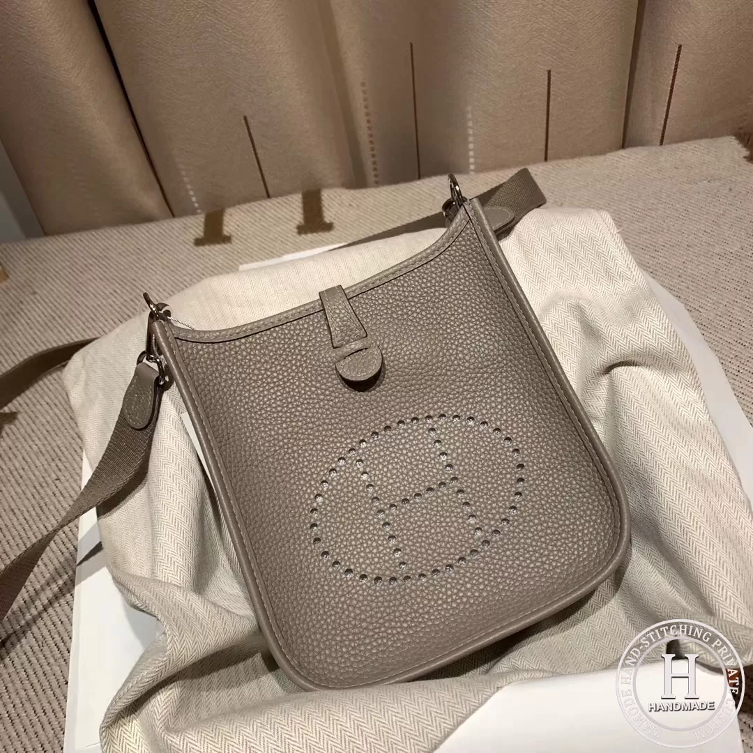 Hermes Mini Evelyne Gris Meyer Clemence – ＬＯＶＥＬＯＴＳＬＵＸＵＲＹ