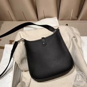Evelyn Mini Clemence Tc皮 黑色 银扣