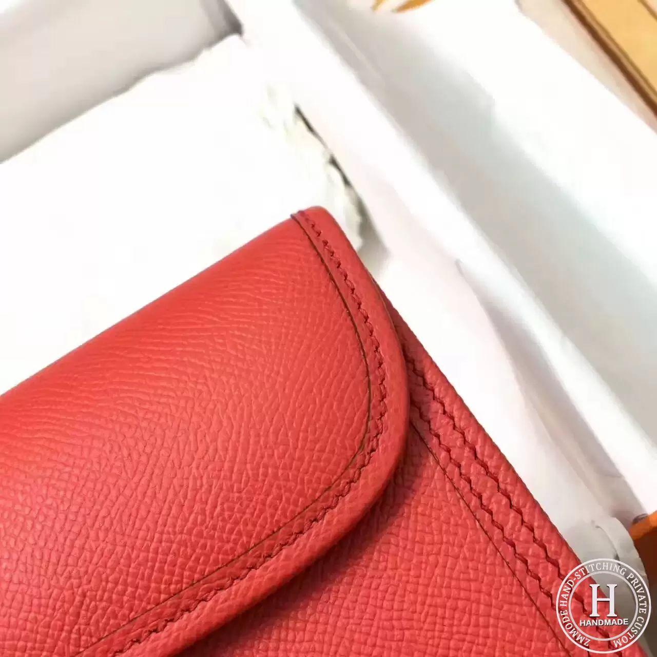 HERMES  Jige Elan 29cm Epsom  T5 Rose Jaipur