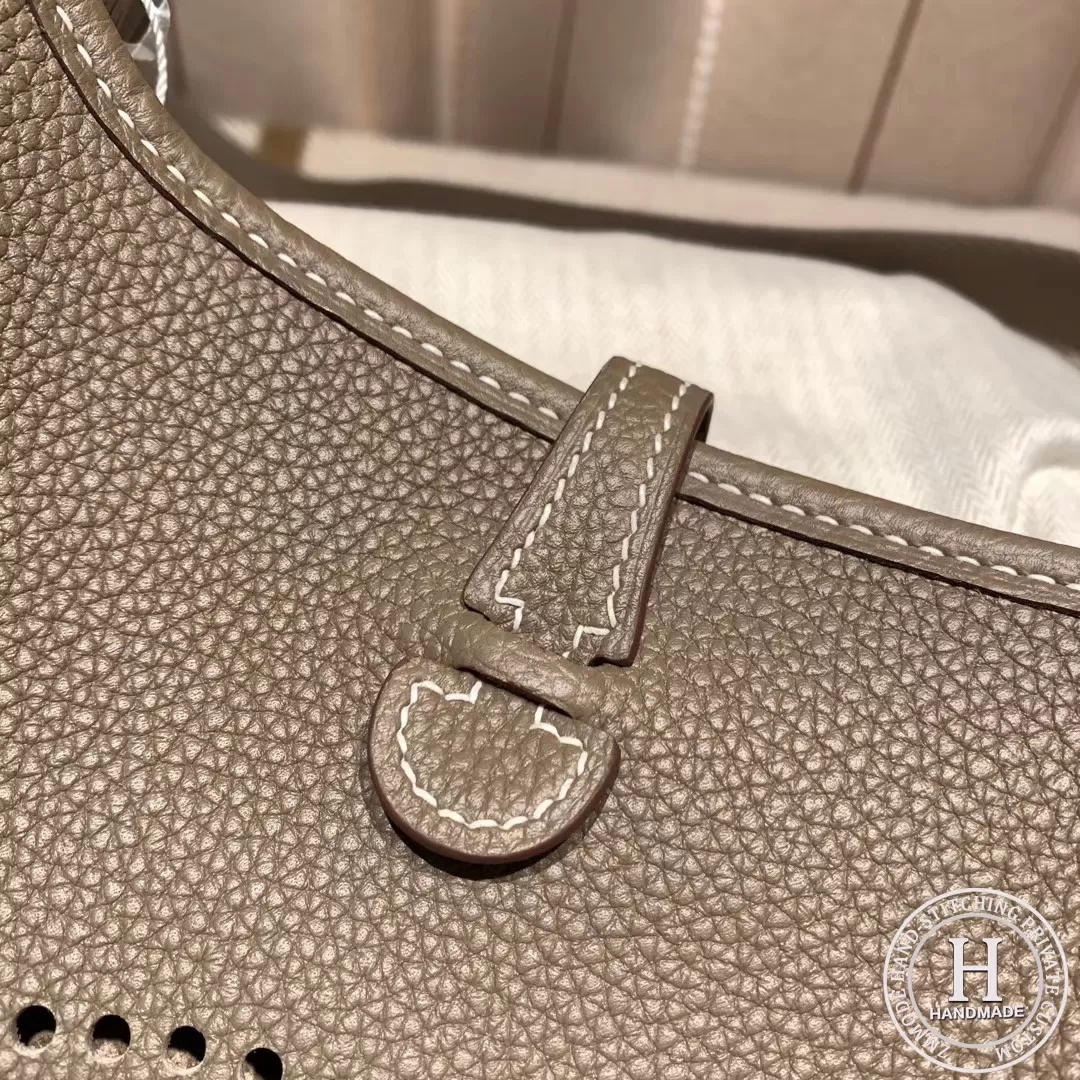 Hermes Evelyn 16cm Clemence Tc C18 Etoupe