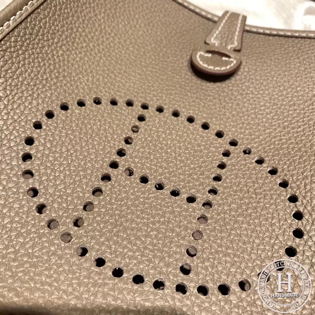 Hermes Evelyn 16cm Clemence Tc C18 Etoupe