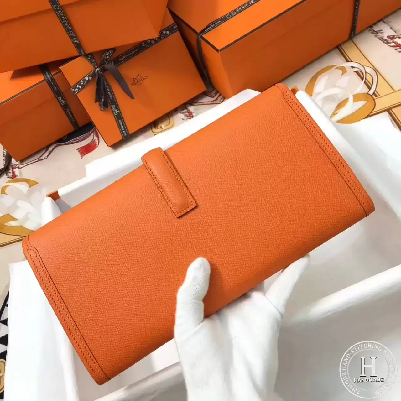 Hermes Jige Elan 29cm Epsom 93 Orange